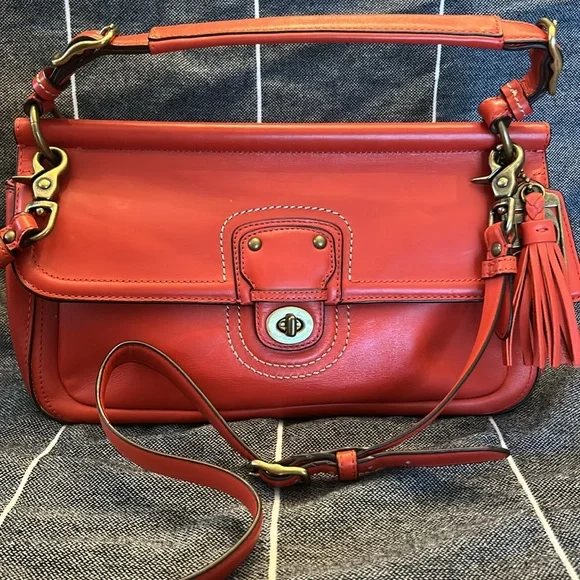 Coach | Bags | Vintage Coach 65th Anniversary Willis City Bag Red
